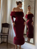 WINTER BLISS MAXI DRESS Red