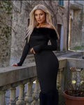 WINTER BLISS MAXI DRESS Black