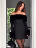 WINTER BLISS MIDI DRESS Black