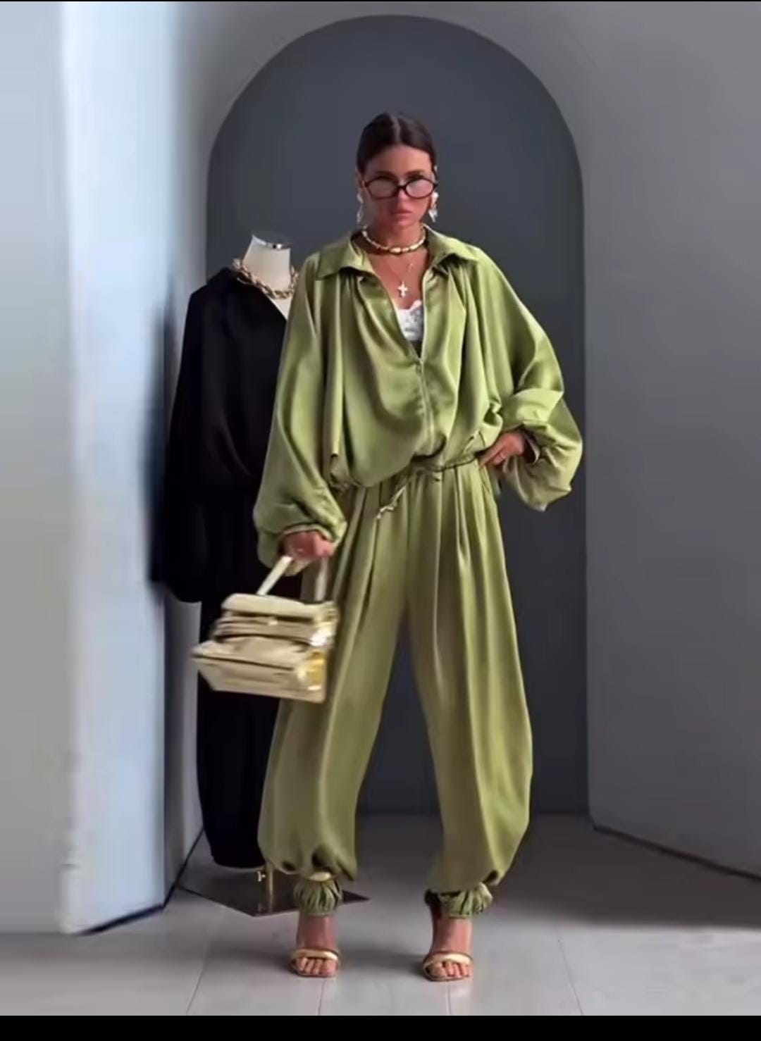 BOOKED N BUSY JUMPSUIT Green