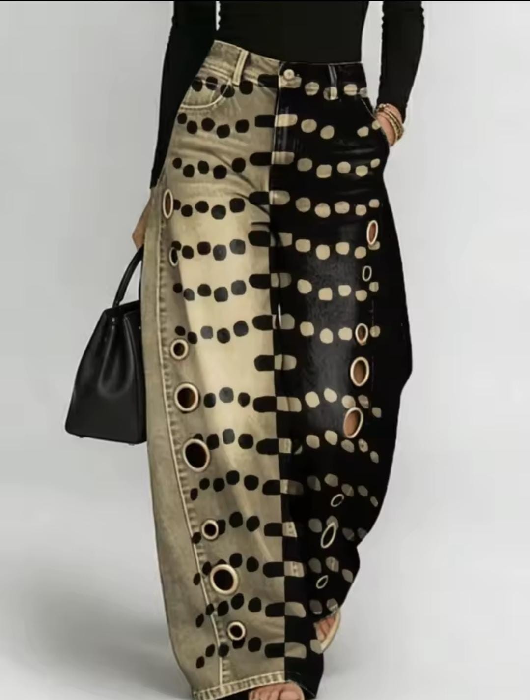HOLE IN ONE Two Tone Pants